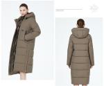 Size L/46 Long Woman Winter Coat Long Down Coat Womens 65cm Sleeve Length