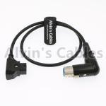 D Tap To XLR 4 Pin Right Angle Camera Power Cable For Sony RED Cameras Battery