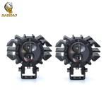 120W White Yellow 4D Projector Lens Motorcycle Mini Driving Lights