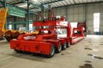 60-100 Ton 12 Wheelers Container Chassis Loader Lowbed Truck Low Bed Trailer Low
