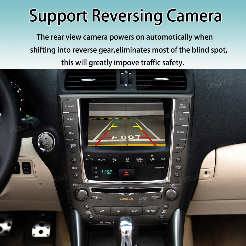 Viknav Linux System For Lexus IS 2009 -2012 Wireless Apple CarPlay Android Auto Only Support Original Car Screen