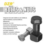 4K7038 7K2017 Excavator Track Shoe Bolts And Nuts Iron Gauge D6d 5J4773 2J3506