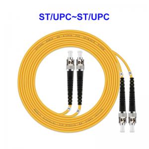 China ODM Single Mode Fiber Optic Cable ST UPC ST UPC 2 Core Fibre Optic Cable on sale