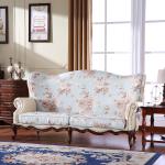 Oak Wood Sofa Set American Living Room Leather Upholstery Sofa Set