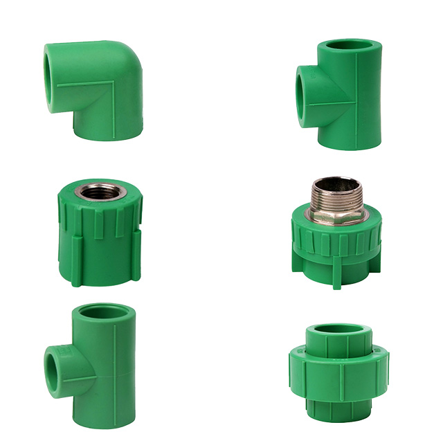 Competitive Green Composite PPR Pipe Fittings for Plumbing Length 5.8M 20mm-400mm