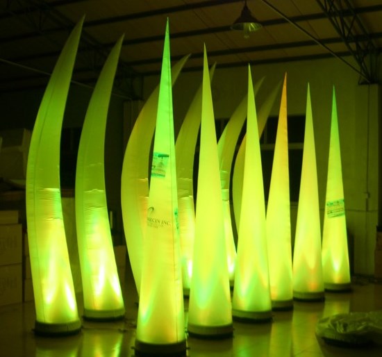 50 / 60 Hz Inflatable Lighting Decoration Outlet Diameter 46CM Cylinder Light
