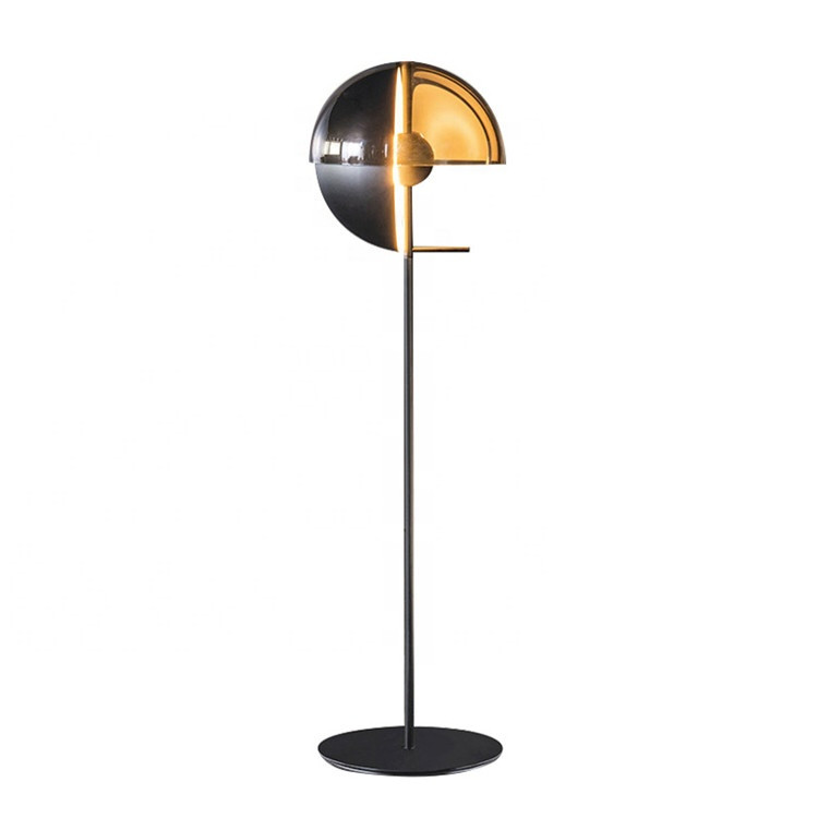 Post Modern Bedside Table Lamp Black And White Glass Lamp Shade