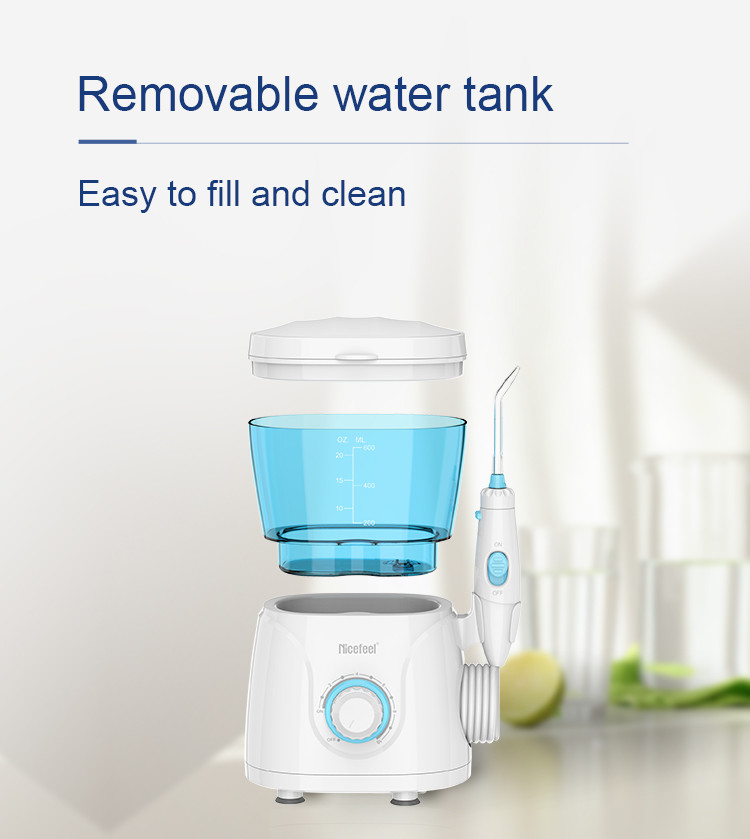 ABS PC Oral Hygiene Water Flosser Teeth Whitening Clean 600ml