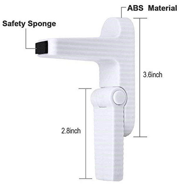 ABS Material Child Safety Door Locks 3M Adhesive Tape Durable Child / Pet Proof