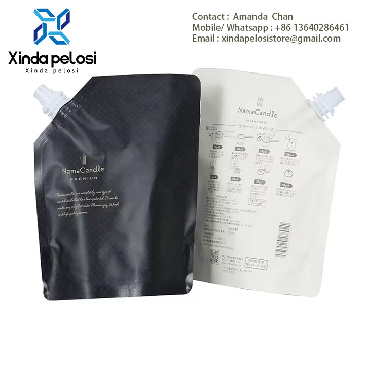 Customized Self-Standing Aluminum Foil Nozzle Bag ,Stand Up Pouch Spout For Beverages And Liquid Food