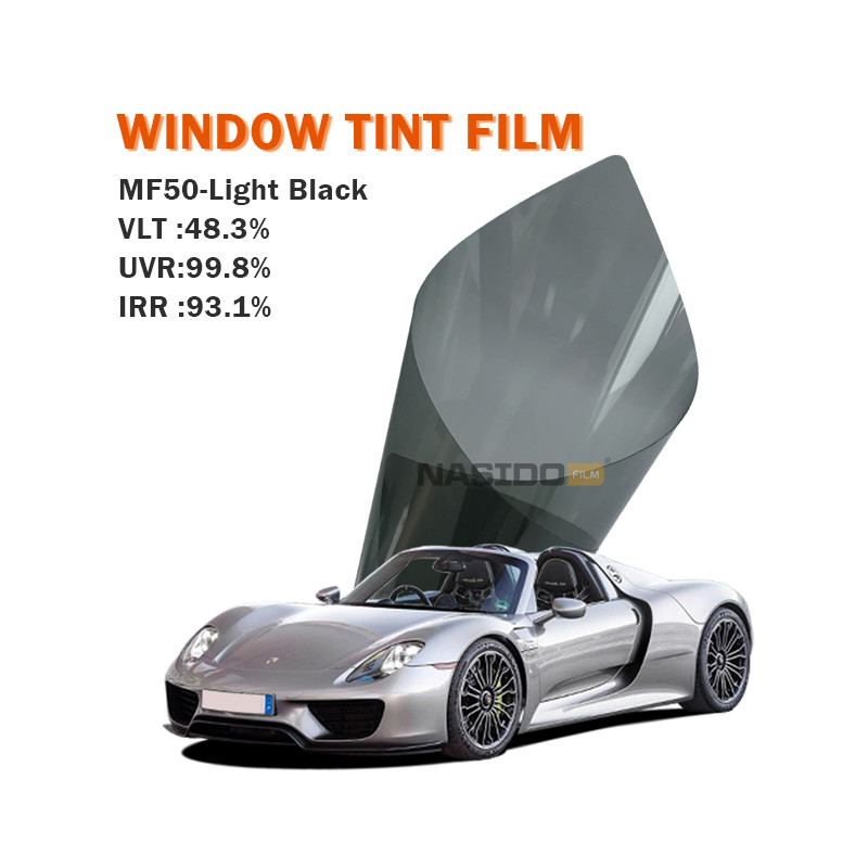Light Black Nano Ceramic Car Window Film Privacy Protection Modern Design