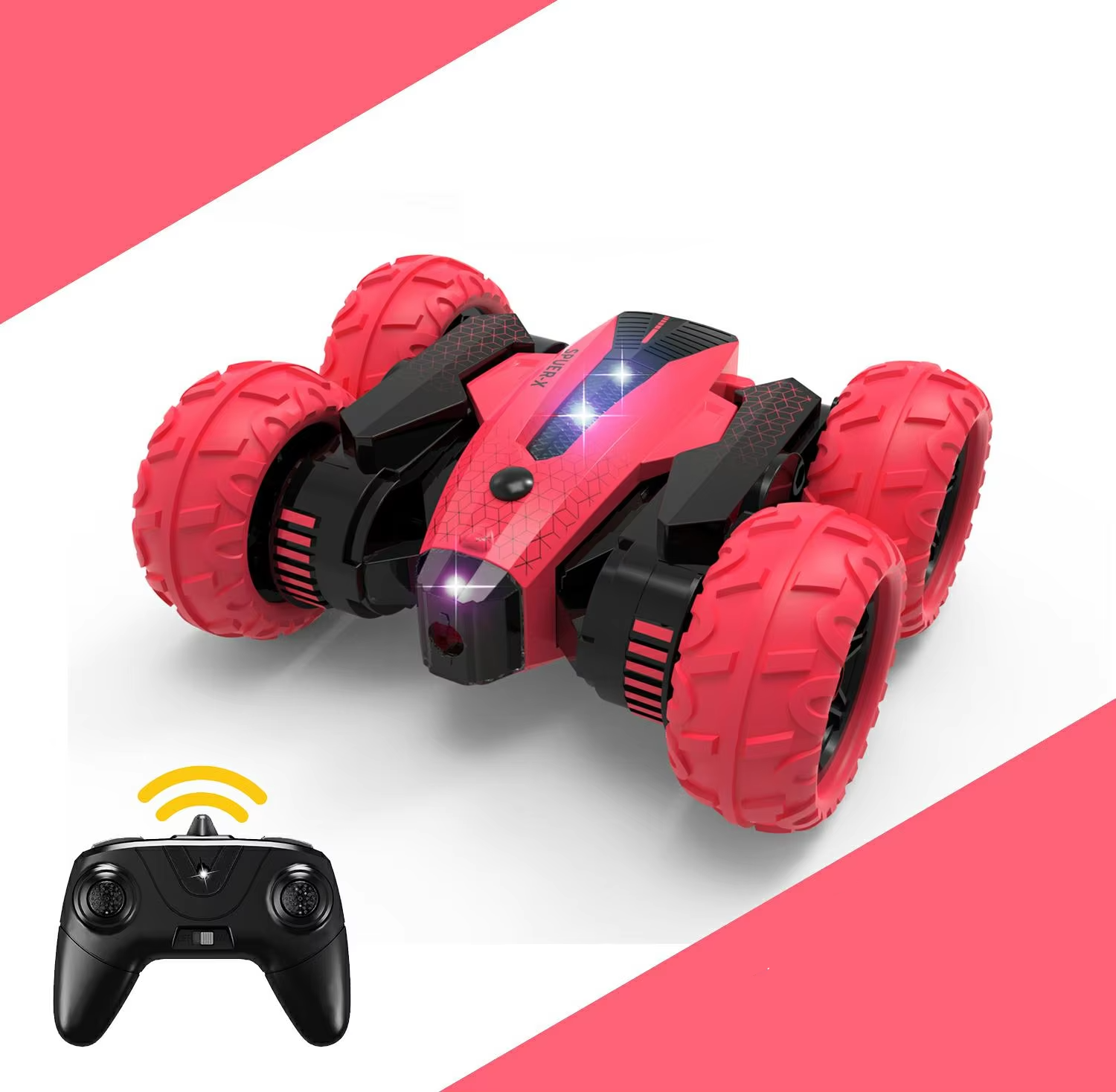 S-015 4wd 360 Degree Rotation Mini Rc Stunt Car 2.4ghz Remote Control Rc Car Electric Toy Rc Spray Roll Drift Car For Kids Gifts