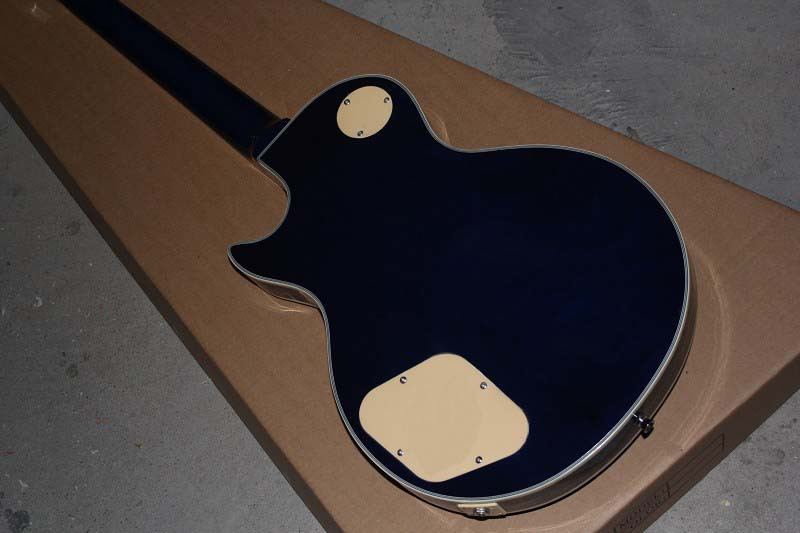 Wholesale new guitar mahogany body 3-piuckup LP Ace Frehley Signature blue electric guitar
