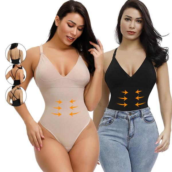 5XL HEXIN High Waist Thong Full Body Shaper Nonwoven Style for Tummy Control and Butt Lifting