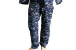 Blue Camouflage Twill Fabric BDU Military Uniform 3 Piece Set For Kuwait Army