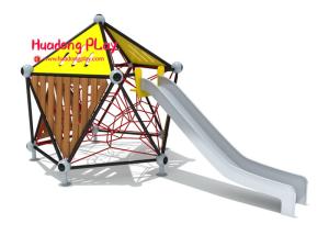 Wholesale Commercial Children'S Playrope Play Equipment By Big Stainless Steel Slide Single Square Type from china suppliers