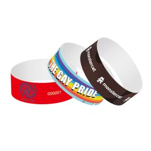 Wholesale Waterproof Paper Event Wristbands With Tyvek Material White Red Blue Printable from china suppliers