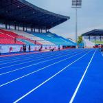 Sandwich System Athletic Running Tracks EPDM SBR Material For National Sports