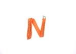 Orange Black Logo Personalized Lanyards With Pictures For Business License