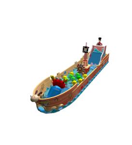 Wholesale Children Fun Park Inflatable Pirate Ship Kids Playground from china suppliers