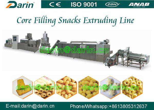 120kg Per Hour Corn puff snack making machine / puffed corn snack production