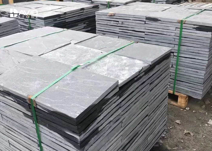 Non Slip Natural Slate Stone Tiles, Grey Slate Paving tile China factory