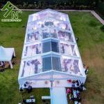 Transparent Roof Wedding Marquee Tent 10x25m 150 Seaters Capacity