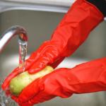 Dip Flocklined Household Reused Latex Kitchen Gloves