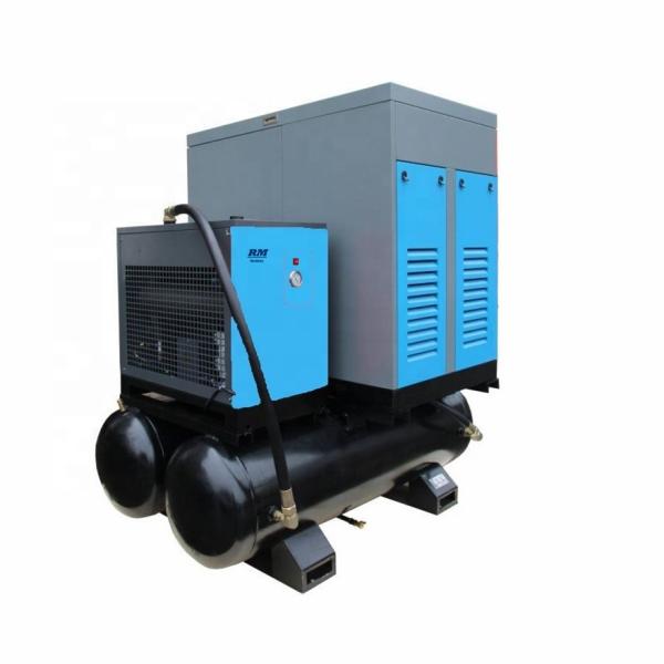 Fixed speed compact screw air compressor with dryer and tank 3 in 1 screw air compressor