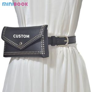 Wholesale Low MOQ Mix Models Oemtailor Fashion Rivet BeltBag Pu Leather Fanny Pack Waist Bag For Women from china suppliers