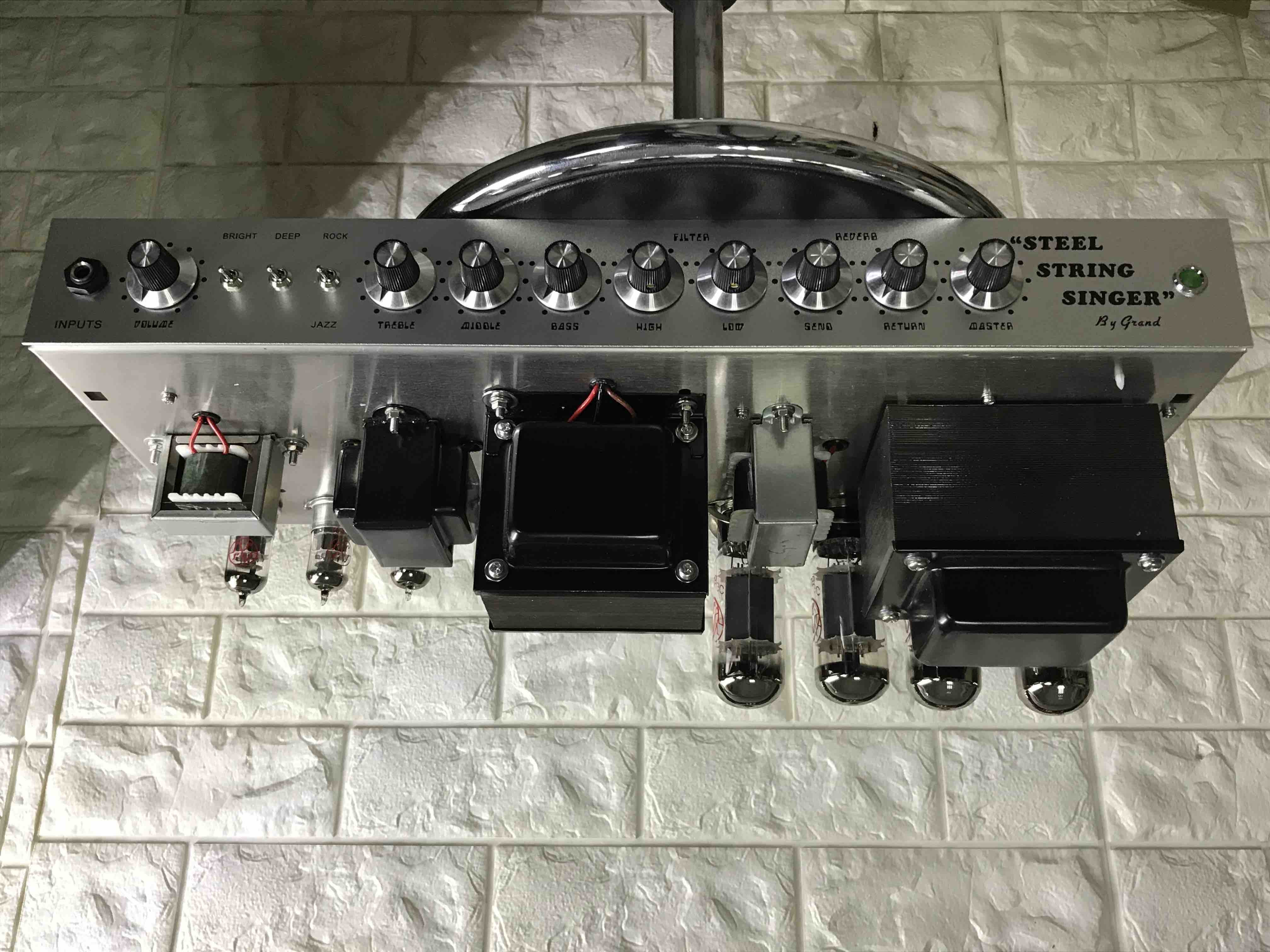 Custom Dumble Steel String Singer Clean Reverb Tone SSS20 ECC83S*5 EH 6V6*2, Handmade Grand Guitar Amp Head 20W 50W 100W Optional