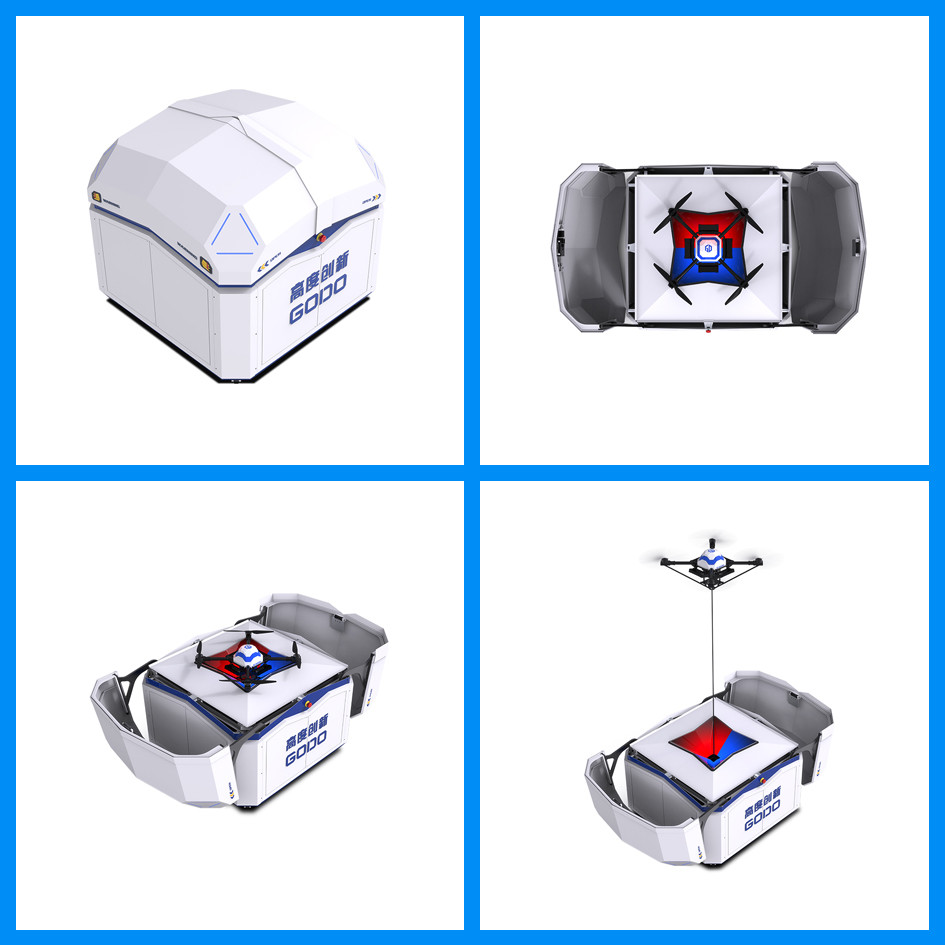GODO AT150 | Flying Long Distance Drone Camera Remote Control Tethered Automatic Dock Nest 20 Km