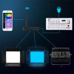 120W RGBW with effects 1600pcs leds photographic lighting for film shooting LED