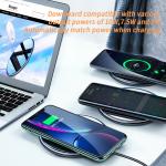 Mirror Desktop Type C Wireless Charger 5W 7.5W 10W 15W Cargadores Para Celulares
