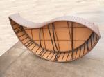 Poly Rattan Waterproof Lounge Bed , Rattan Conservatory Furniture