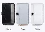 Pole Outdoor Fiber Distribution Box, black/gray/white fiber optic distribution