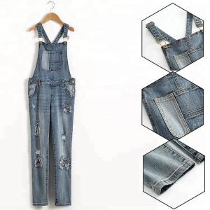 Wholesale Custom Logo Teen Girls Denim Clothes Adjustable Strap Denim Fabric Overalls from china suppliers