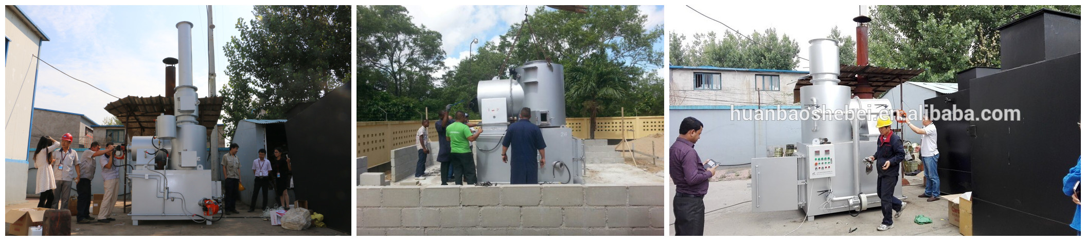 Environmental Protection Municipal Waste Recycling Plant with 0.37KW Refuse Collector