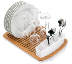 Wholesale Minimalism Bamboo Display Unit Dish Stand For Kitchen Counter Top from china suppliers