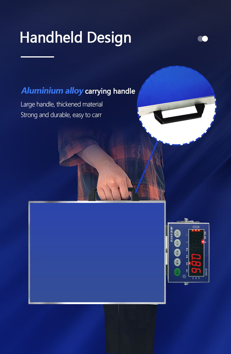 Portable and Easy to SOHE A1 100KG Industrial Weighing Scale Platform with Bluetooth
