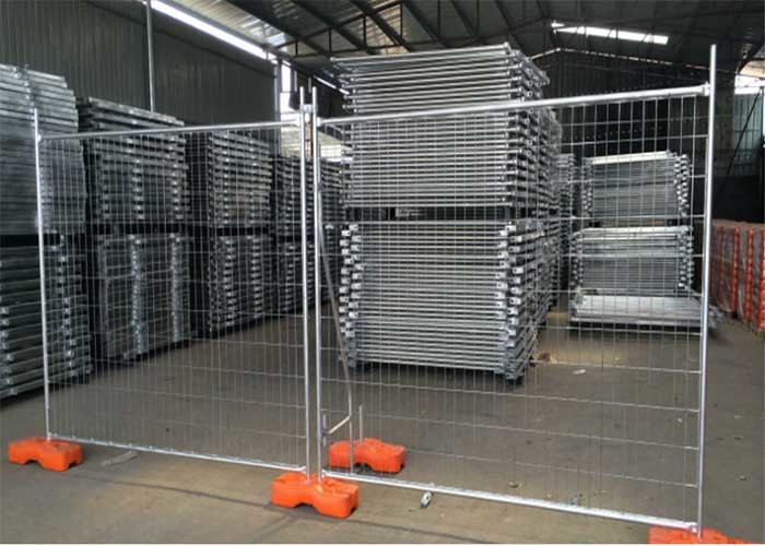 Sliver W3m Temporary Crowd Control Barriers 75*75mm Mesh Hole