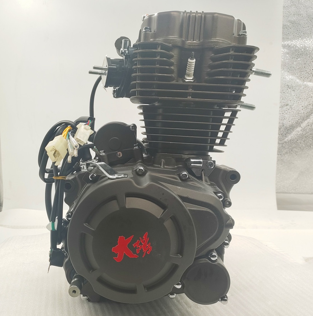 Wind Cooling 200cc Motorcycle Tricycle Engine Air Cooled CG200 Max Black Cylinder