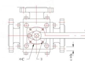 Wholesale Low Pressure Three Way Flanged Ball Valve Industrial MD Series PN16 German Standard from china suppliers