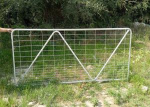 Wholesale 4200M X 1170MM 1pcs vertical tube livestock panel N stay galvanized farm gate from china suppliers