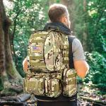 Hiking Waterproof Army Waist Rucksack, Military Pack Army Survival Combat