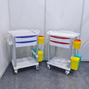 Wholesale Easy Transport Hospital Medical Trolley , Nursing Crash Cart For Medicine Delivery from china suppliers