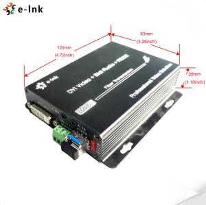 Wholesale DVI + 1Ch Bidirectional Stereo Audio + 1Ch RS232 over Fiber Optic Extender from china suppliers