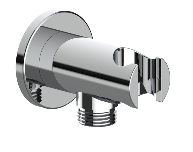 Anti Corrosion Bathroom Shower Spare Parts Chrome Finish Shower Hose Wall Outlet