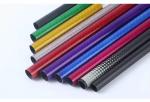 Wholesale 3k Dark Blue Carbon Fiber Tube Customize Carbon Fibre Tube Pipe with