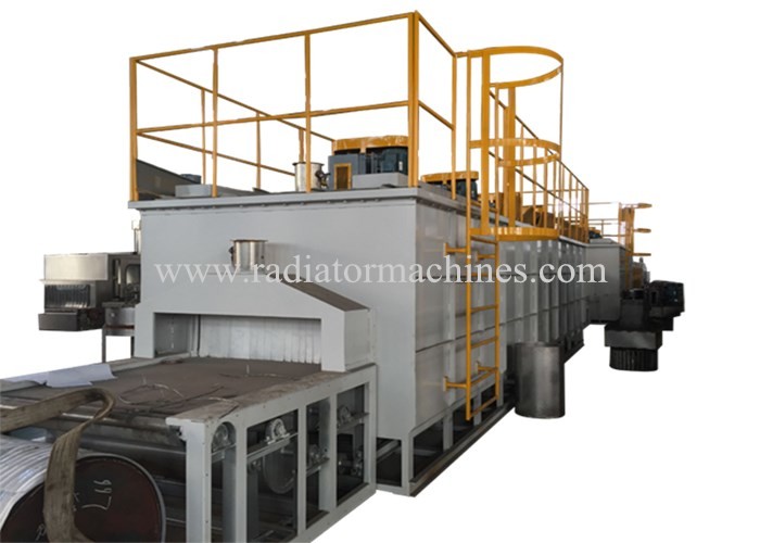 Electric And Gas Furnace Brazing Equipment 4M + 6 M For Aluminium Radiator Brazing